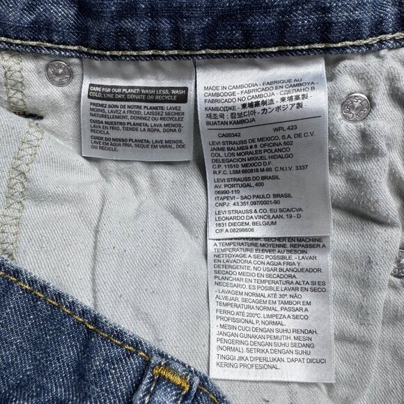 Levis 569 Jeans Mens 36x30 Casual Loose Fit Straight Blue Relaxed - Picture 12 of 13